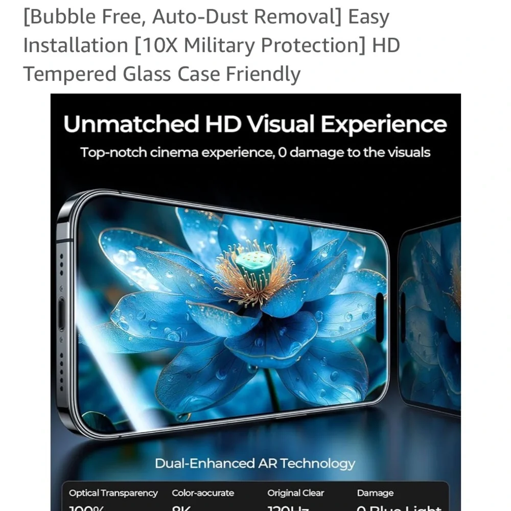 iPhone 15 Pro Max Screen Protector - MRGLAS 3+2 Packs Pro Max Screen Protector